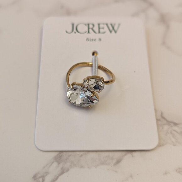 J.Crew Teardrop Crystal Bypass Ring - Picture 5 of 7